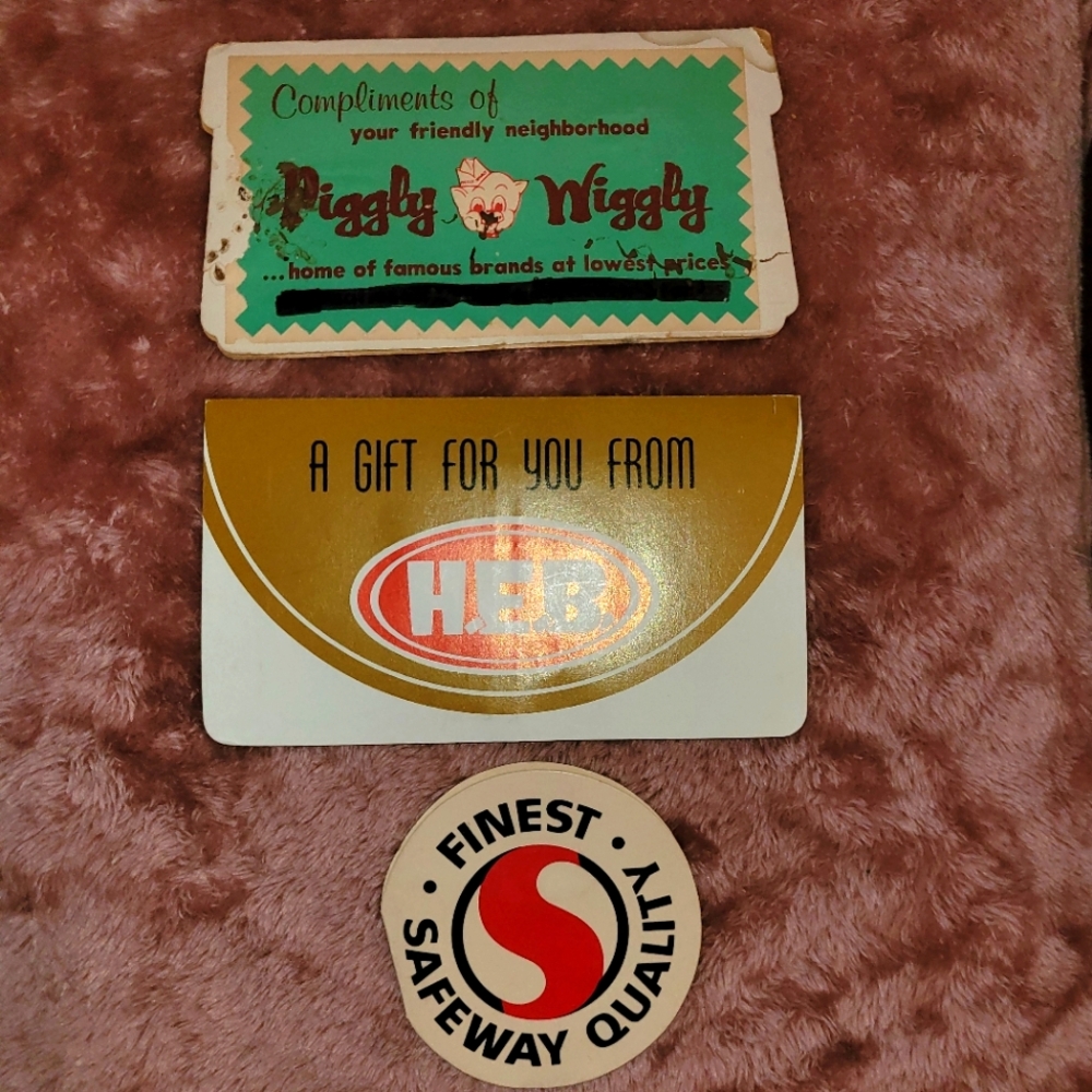 3 Vintage Grocery Store Needle Cards